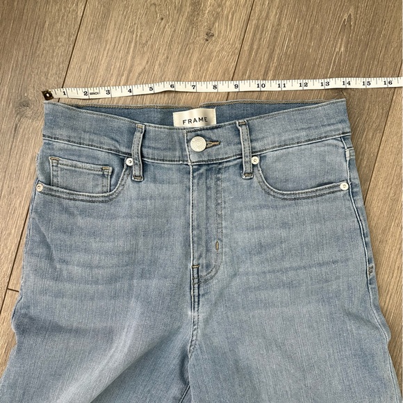 Frame Palazzo Crop Cutoff Jeans Wilson Raw After Size 26 - Picture 6 of 11